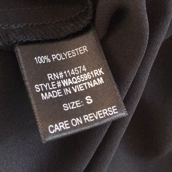 Gorgeous Black Blouse By Pleione Size Small - Picture 5 of 5